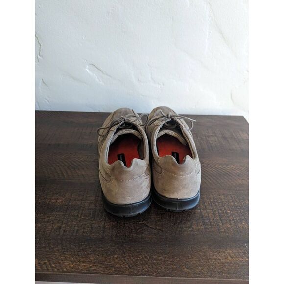 Ecco Lace-up Women's Suede Comfort Shoes Taupe - Size 41/10-10.5 - Picture 4 of 8